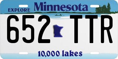 MN license plate 652TTR