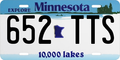 MN license plate 652TTS