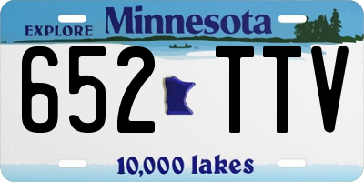 MN license plate 652TTV