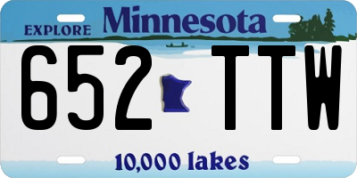MN license plate 652TTW