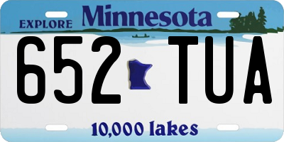 MN license plate 652TUA