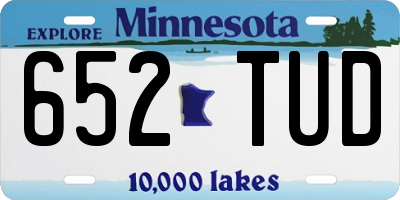 MN license plate 652TUD
