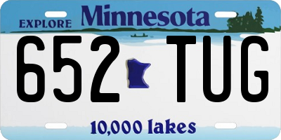 MN license plate 652TUG