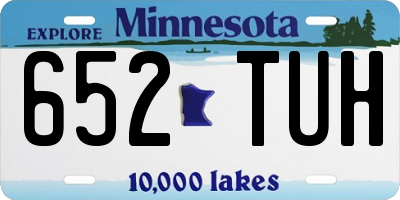 MN license plate 652TUH