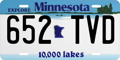MN license plate 652TVD