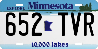 MN license plate 652TVR