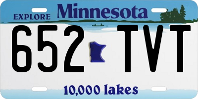 MN license plate 652TVT