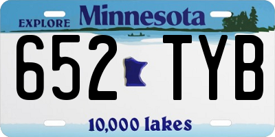 MN license plate 652TYB