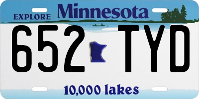 MN license plate 652TYD