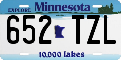 MN license plate 652TZL