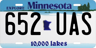 MN license plate 652UAS