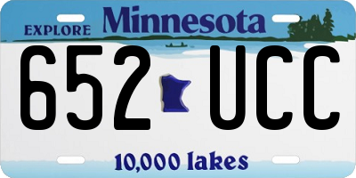 MN license plate 652UCC