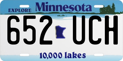 MN license plate 652UCH
