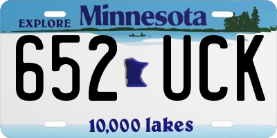 MN license plate 652UCK
