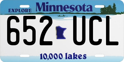 MN license plate 652UCL