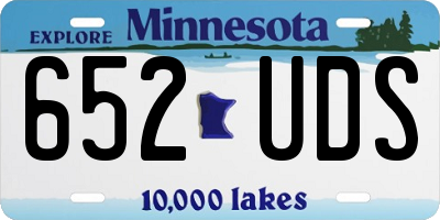 MN license plate 652UDS