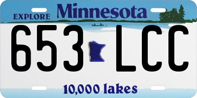 MN license plate 653LCC