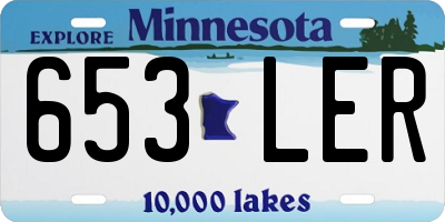 MN license plate 653LER