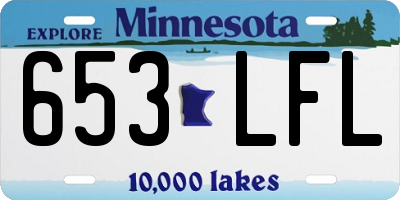 MN license plate 653LFL