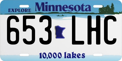 MN license plate 653LHC