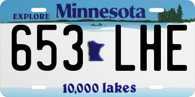 MN license plate 653LHE
