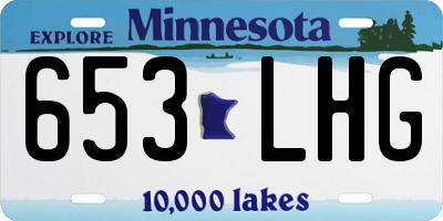 MN license plate 653LHG