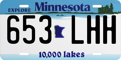 MN license plate 653LHH