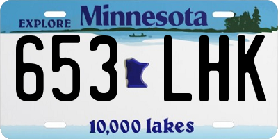 MN license plate 653LHK