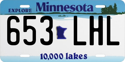 MN license plate 653LHL