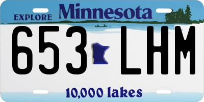 MN license plate 653LHM