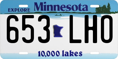 MN license plate 653LHO