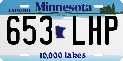MN license plate 653LHP