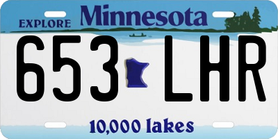 MN license plate 653LHR