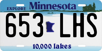 MN license plate 653LHS