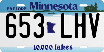 MN license plate 653LHV