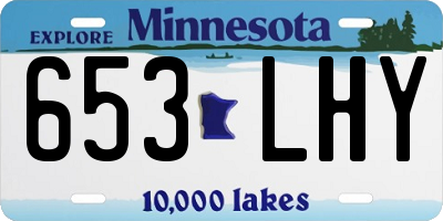 MN license plate 653LHY