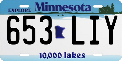 MN license plate 653LIY