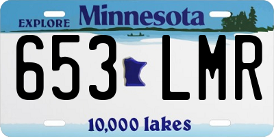 MN license plate 653LMR