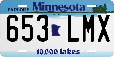 MN license plate 653LMX