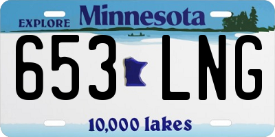 MN license plate 653LNG