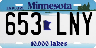 MN license plate 653LNY