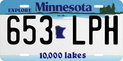 MN license plate 653LPH