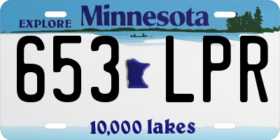 MN license plate 653LPR
