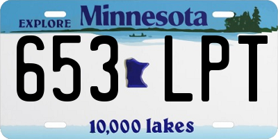 MN license plate 653LPT