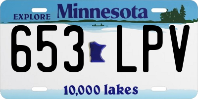 MN license plate 653LPV