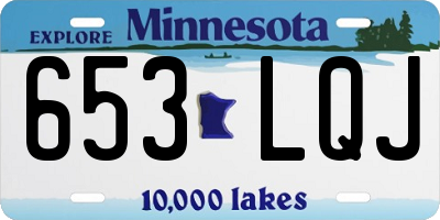 MN license plate 653LQJ