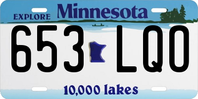 MN license plate 653LQO