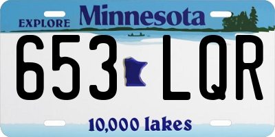 MN license plate 653LQR