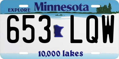MN license plate 653LQW