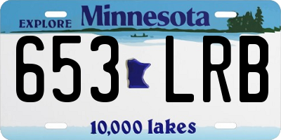 MN license plate 653LRB